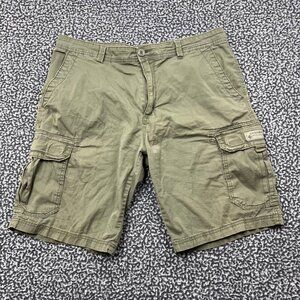 Union Bay Shorts Men 36 Green‎ Chino Cargo Pockets Casual Outdoor